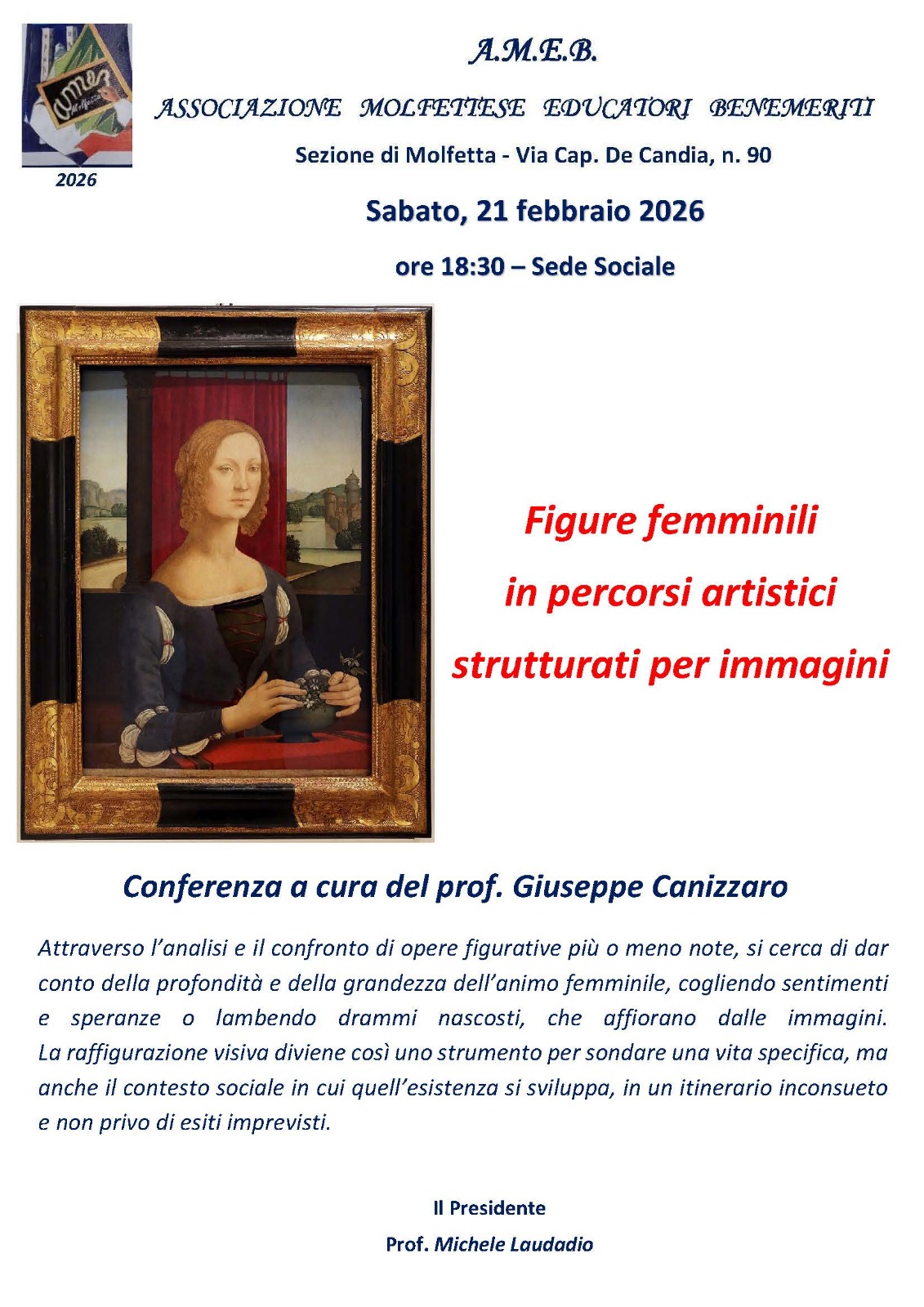 L'ANEB OSPITA IL PROF. GIUSEPPE CANIZZARO