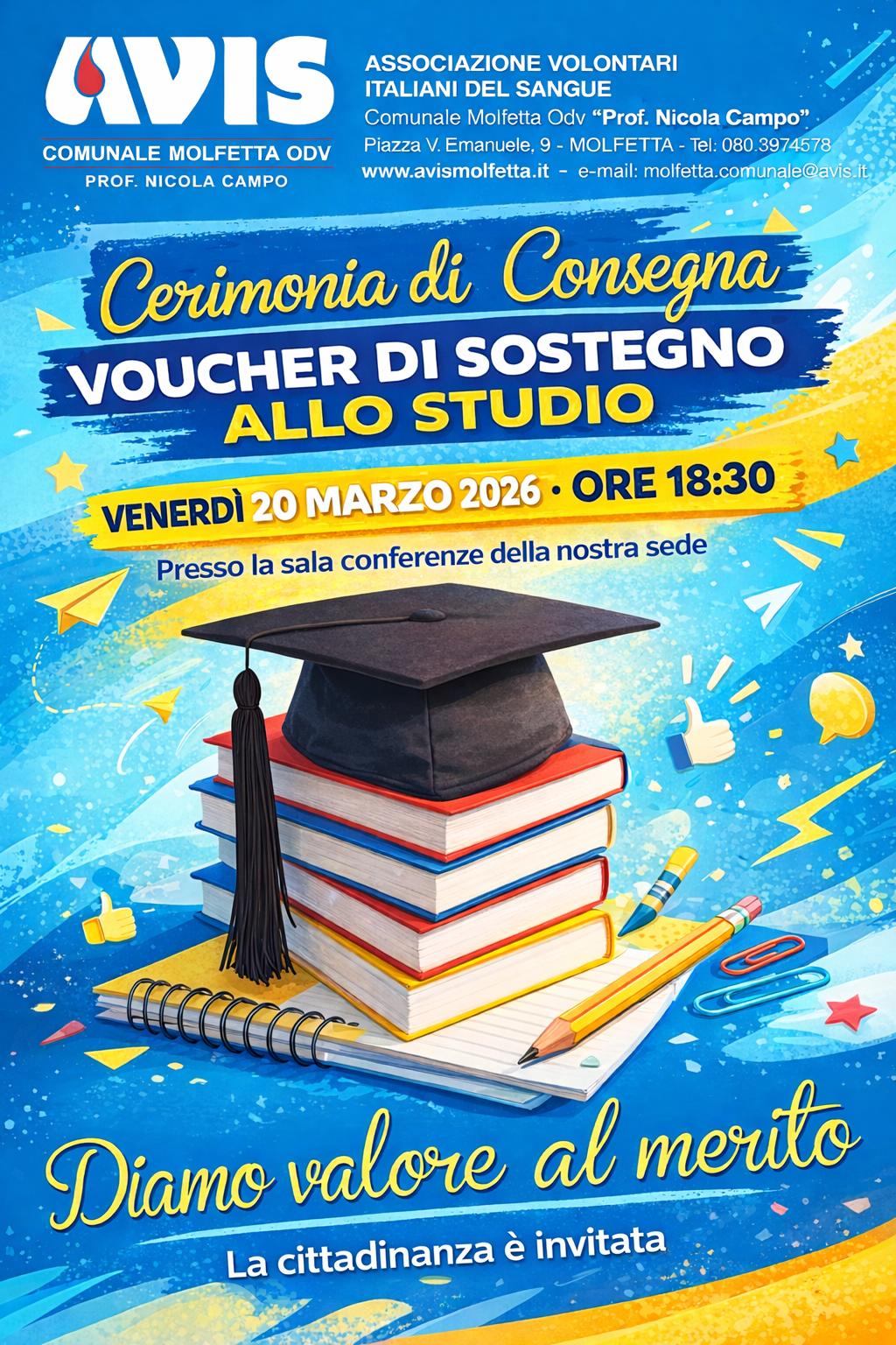 AVIS MOLFETTA PREMIA IL MERITO E LA SOLIDARIETA'