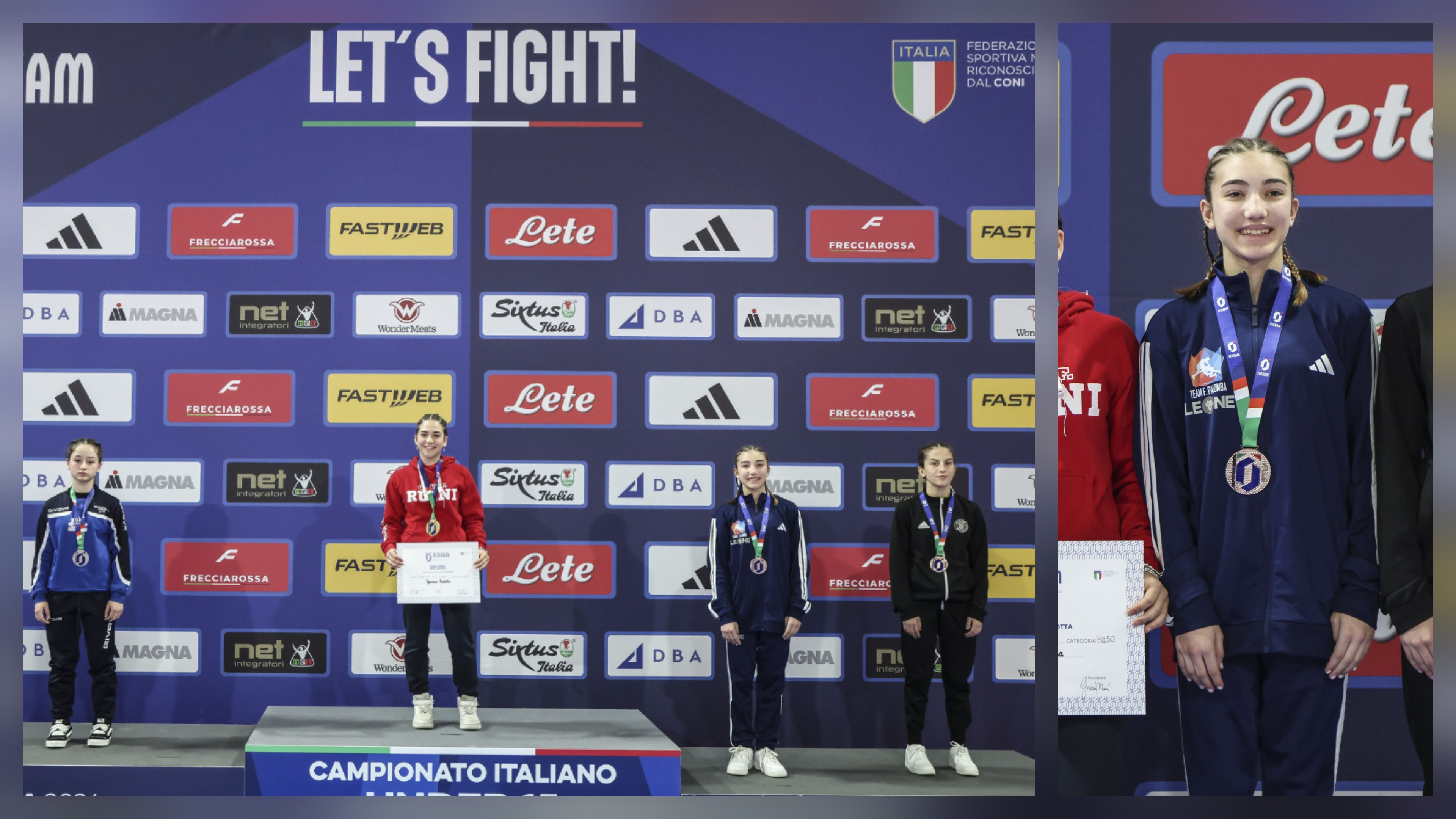 TEAM PALOMBA: ELENA TOTORIZZO SUL PODIO AI CAMPIONATI ITALIANI UNDER 15