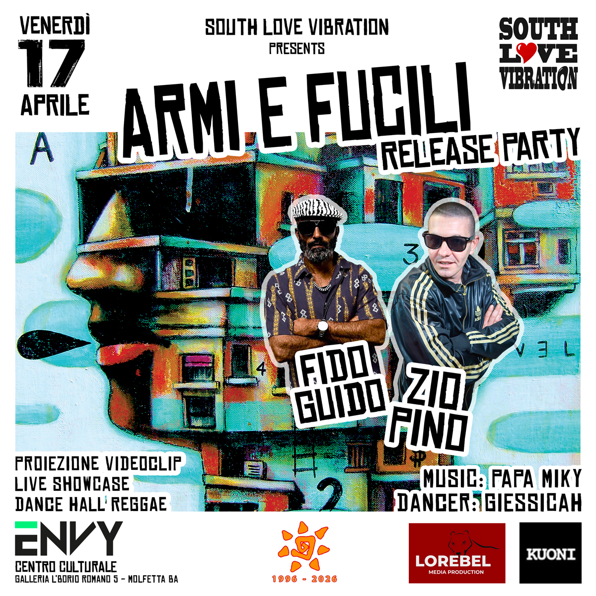 ARMI E FUCILI: REGGAE CONTRO LA GUERRA PER I 30 ANNI DEI SOUTH LOVE VIBRATION