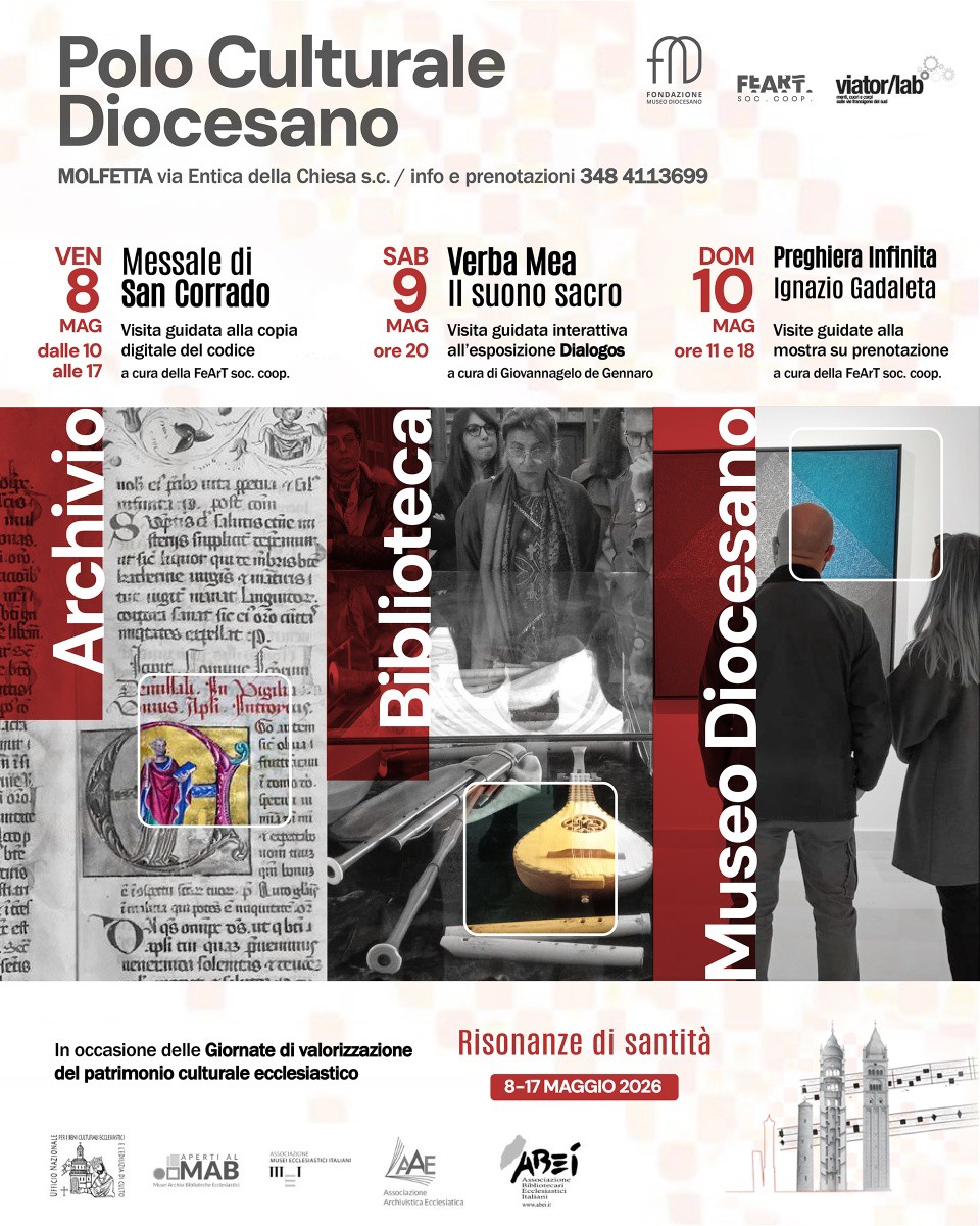 NEL PROSSIMO WEEKEND TRE GIORNATE DEDICATE ALLA VALORIZZAZIONE DEL PATRIMONIO ECCLESIASTICO A MOLFETTA