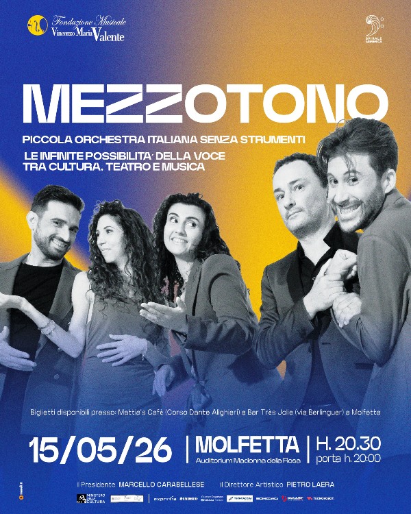CINQUE INTERPRETI, NESSUNO STRUMENTO E UN VIAGGIO MUSICALE ORIGINALE. � LA MAGIA DELLA VOCE DEI MEZZOTONO
