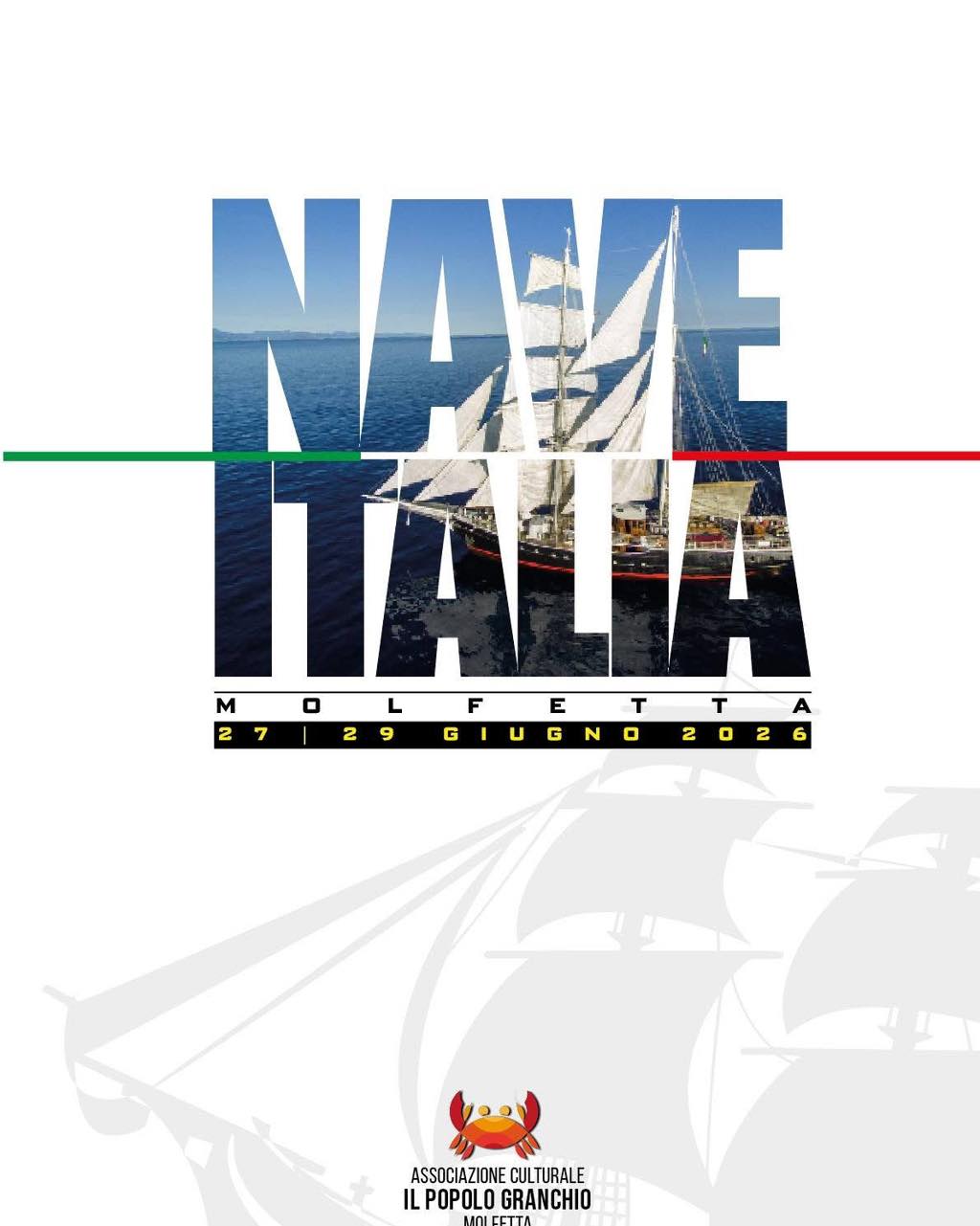 NAVE ITALIA ATTRACCA A MOLFETTA: TRE GIORNI PER SCOPRIRE IL MARE, LA VITA DI BORDO E L�INCLUSIONE SOCIALE