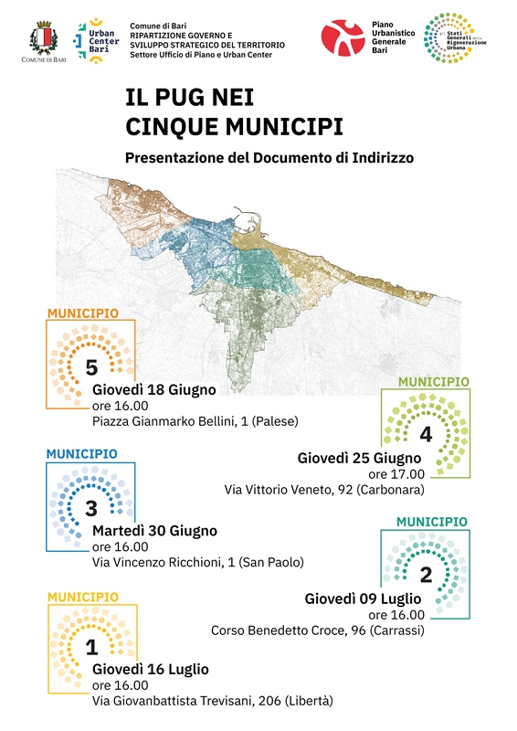 RIPARTE IL PERCORSO DEGLI STATI GENERALI DELLA RIGENERAZIONE URBANA: CINQUE INCONTRI NEI MUNICIPI PER PRESENTARE L�ATTO DI INDIRIZZO DEL NUOVO PUG