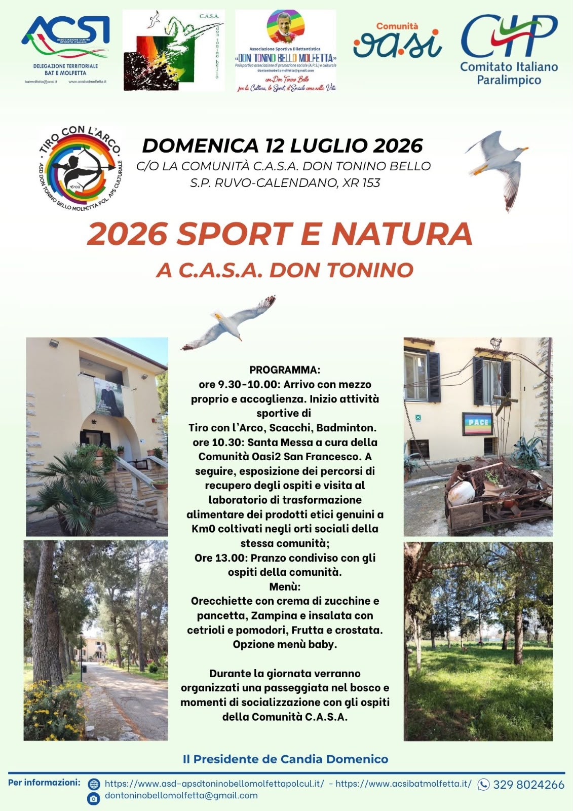 �2026 SPORT E NATURA A C.A.S.A. DON TONINO�, UNA GIORNATA TRA SPIRITUALIT�, INCLUSIONE E CONDIVISIONE