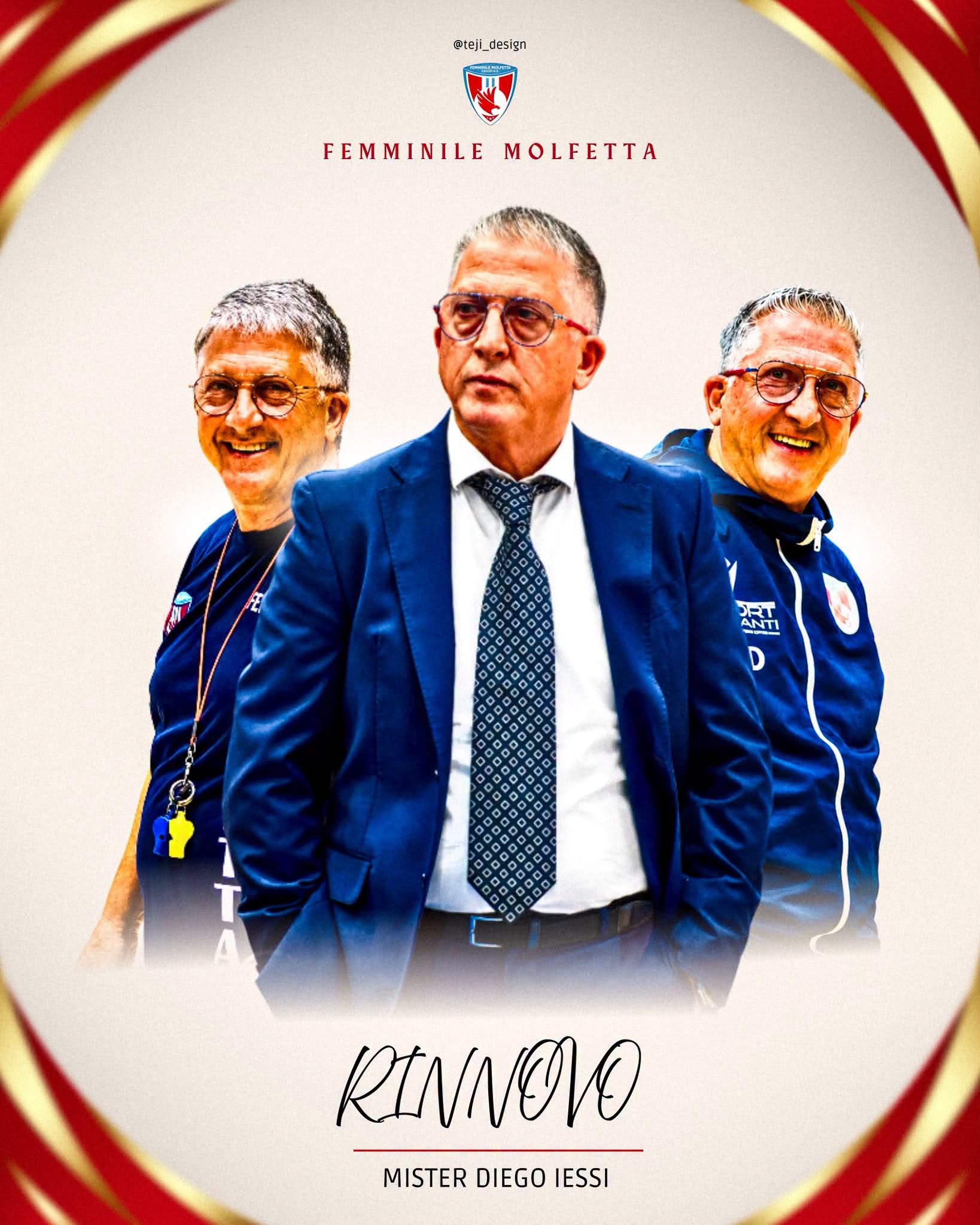 FEMMINILE MOLFETTA, DIEGO IESSI RESTA ALLA GUIDA: �SERVE UN GRUPPO COESO PER CRESCERE�