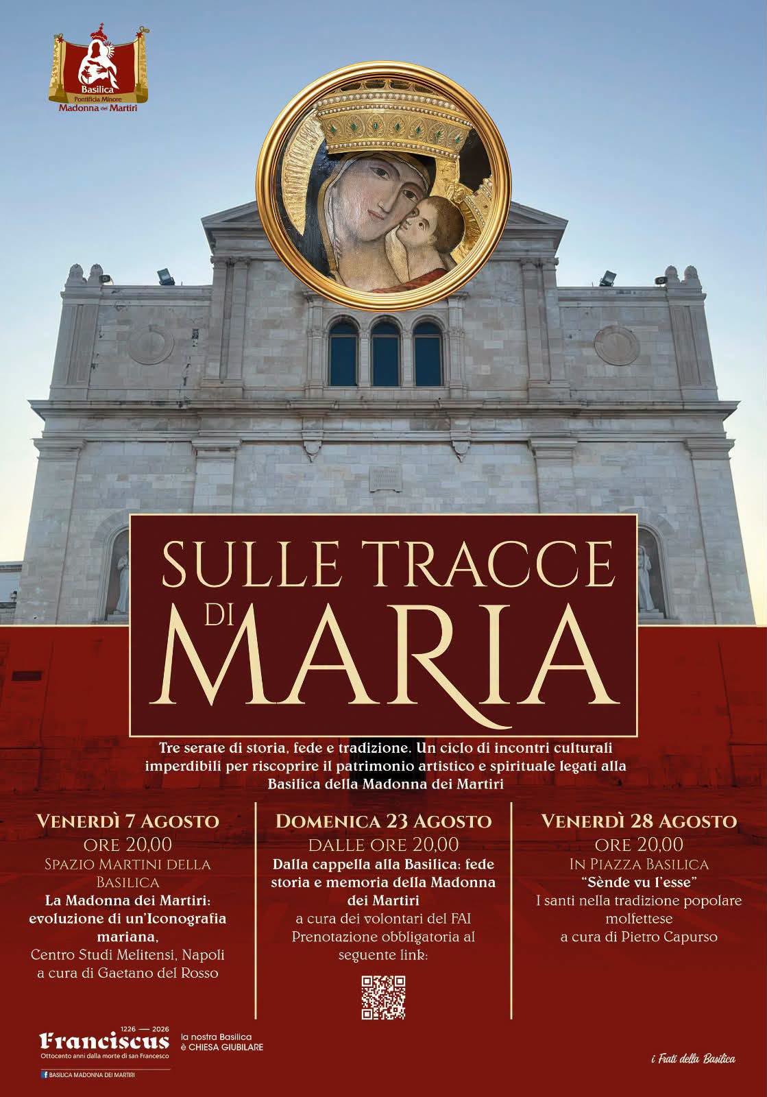 SULLE TRACCE DI MARIA: TRE SERATE TRA STORIA, FEDE E TRADIZIONE A MOLFETTA