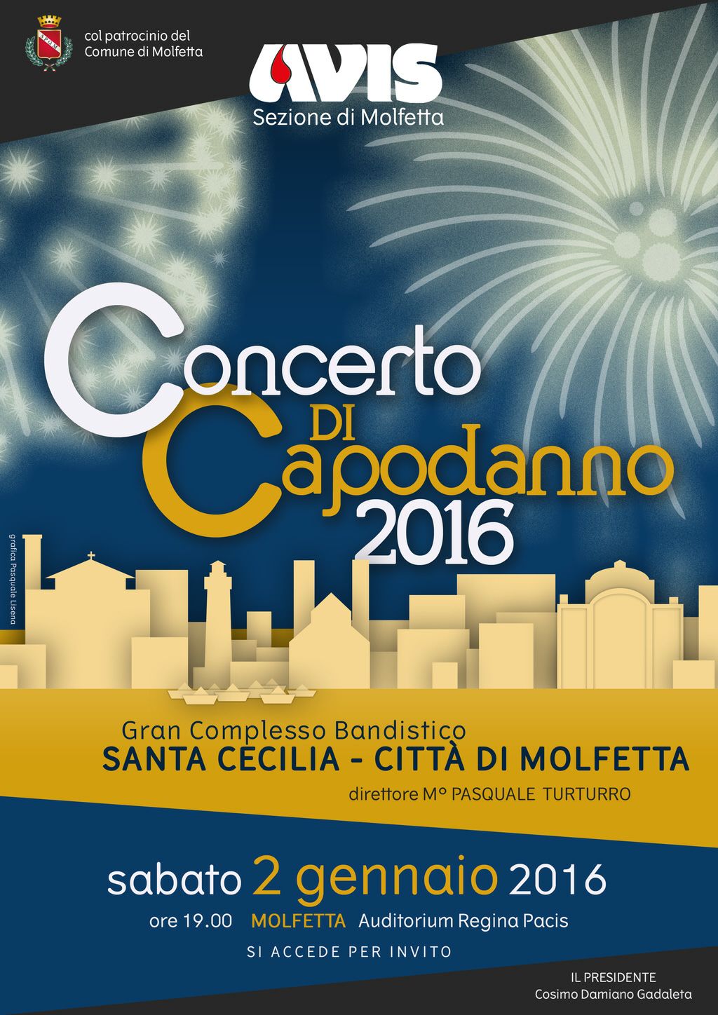 CONCERTO DI CAPODANNO DELLAVIS IL 2 GENNAIO PROSSIMO