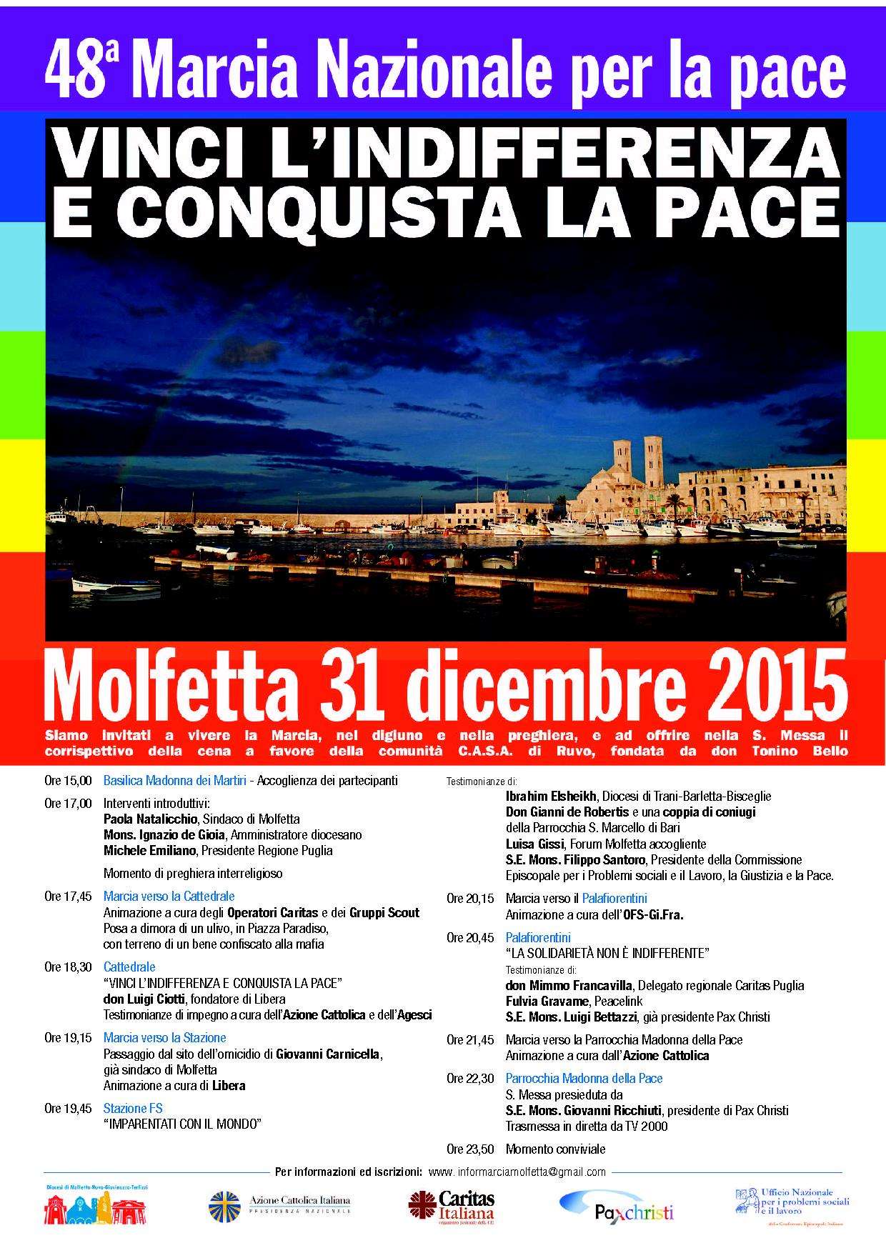 CONFERENZA STAMPA PER PRESENTARE LA MARCIA NAZIONALE PER LA PACE DEL 31 DICEMBRE