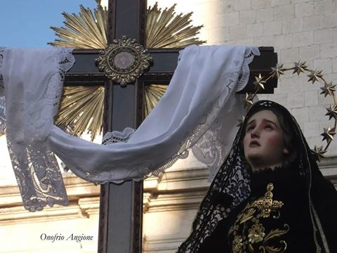 OGGI 10 APRILE, LA VIGILIA DELLA PROCESSIONE DELLA B.V. ADDOLORATA