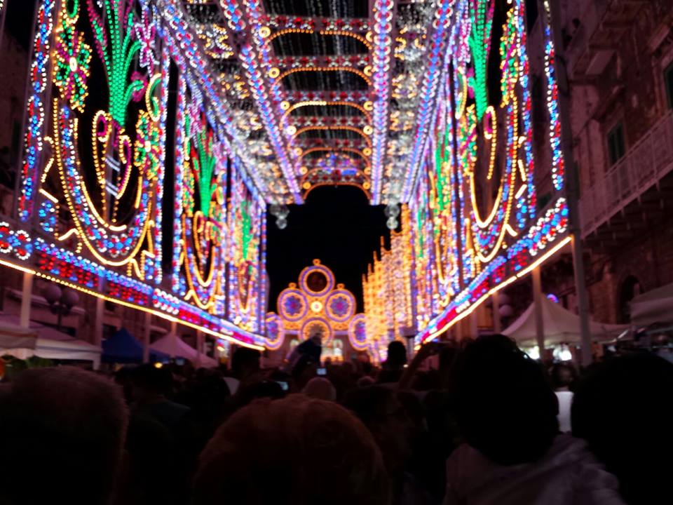 IL 7 SETTEMBRE PER LA FESTA PATRONALE ANNULLATA LACCENSIONE MUSICALE DELLE LUMINARIE 