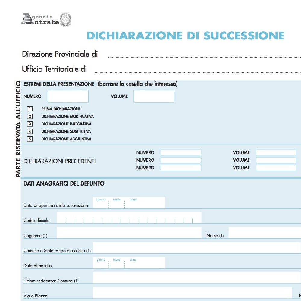 SUCCESSIONE E VOLTURE CATASTALI, ORA BASTA UN CLICK
