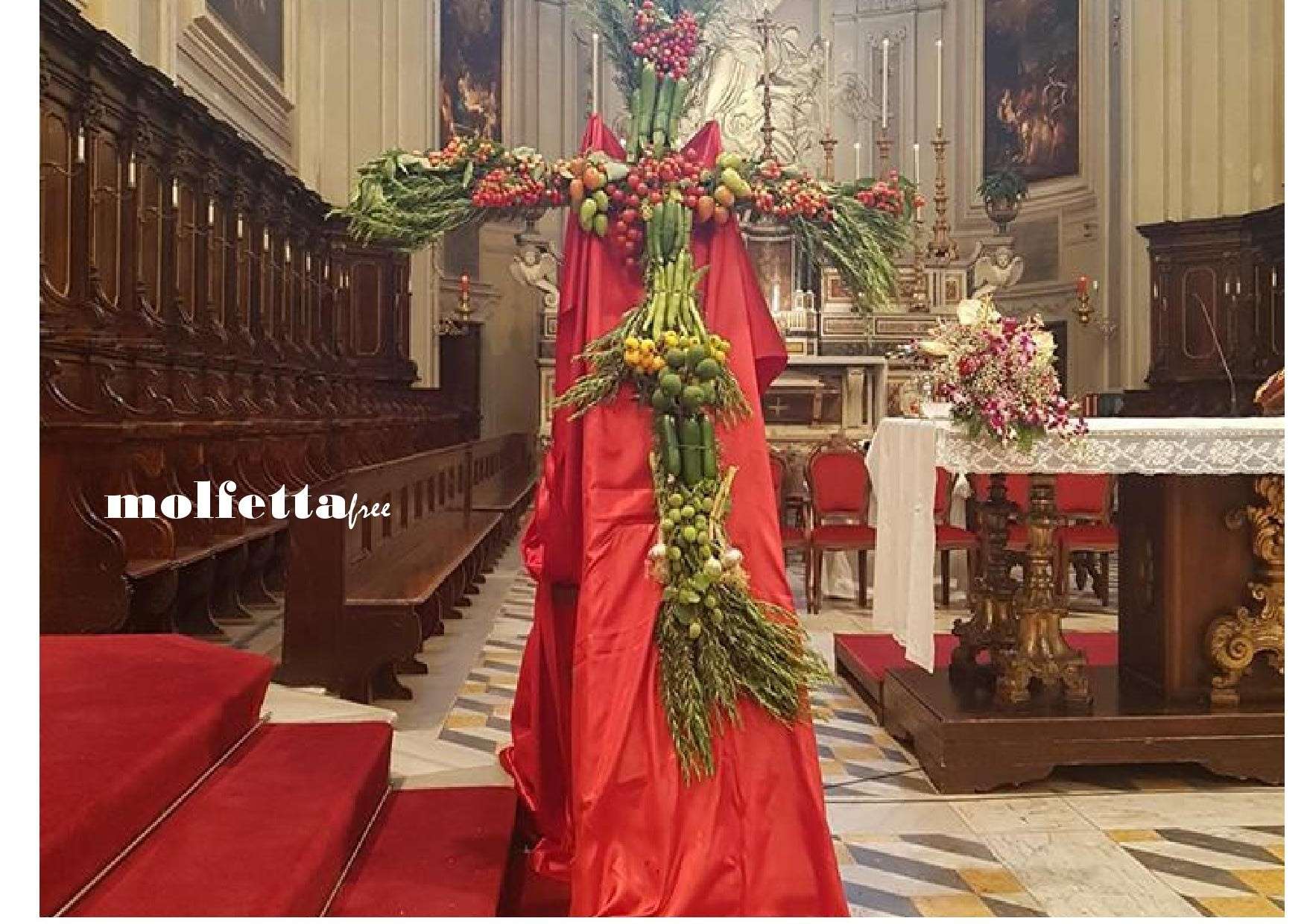 OGGI FESTA DELL'ASCENSIONE TRA LA TRADIZIONE DELLA CAMPAGNA E LA CROCE DI FRUTTA