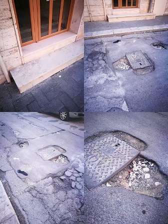 LA MANUTENZIONE DELLE STRADE A MOLFETTA… FA ACQUA DA TUTTE LE PARTI!!!