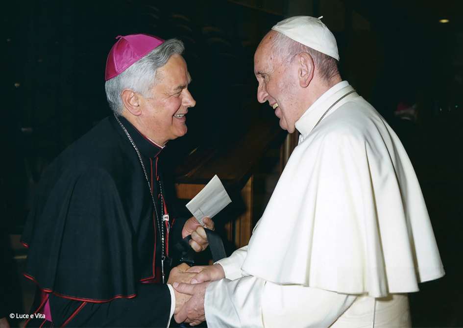 MESSAGGIO DI AUGURI DELLA DIOCESI DI MOLFETTA-RUVO-GIOVINAZZO-TERLIZZI A S.E. MONS. DOMENICO CORNACCHIA PER IL 49 ANNIVERSARIO DI SACERDOZIO