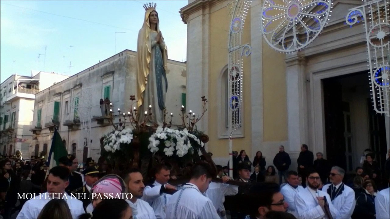 OGGI 11 FEBBRAIO LA PROCESSIONE DELLA MADONNA DI LOURDES DALLA PARROCCHIA IMMACOLATA