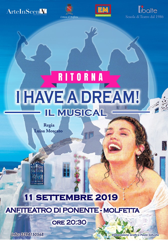 MERCOLED 11 SETTEMBRE SI REPLICA ALLANFITEATRO DI PONENTE IL MUSICAL I HAVE A DREAM-MAMMA MIA CHE CAOS! 