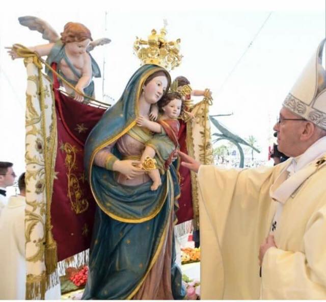 MOLFETTA RICORDA PAPA FRANCESCO ED IN PARTICOLARE LA SUA VISITA A MOLFETTA DEL 2018