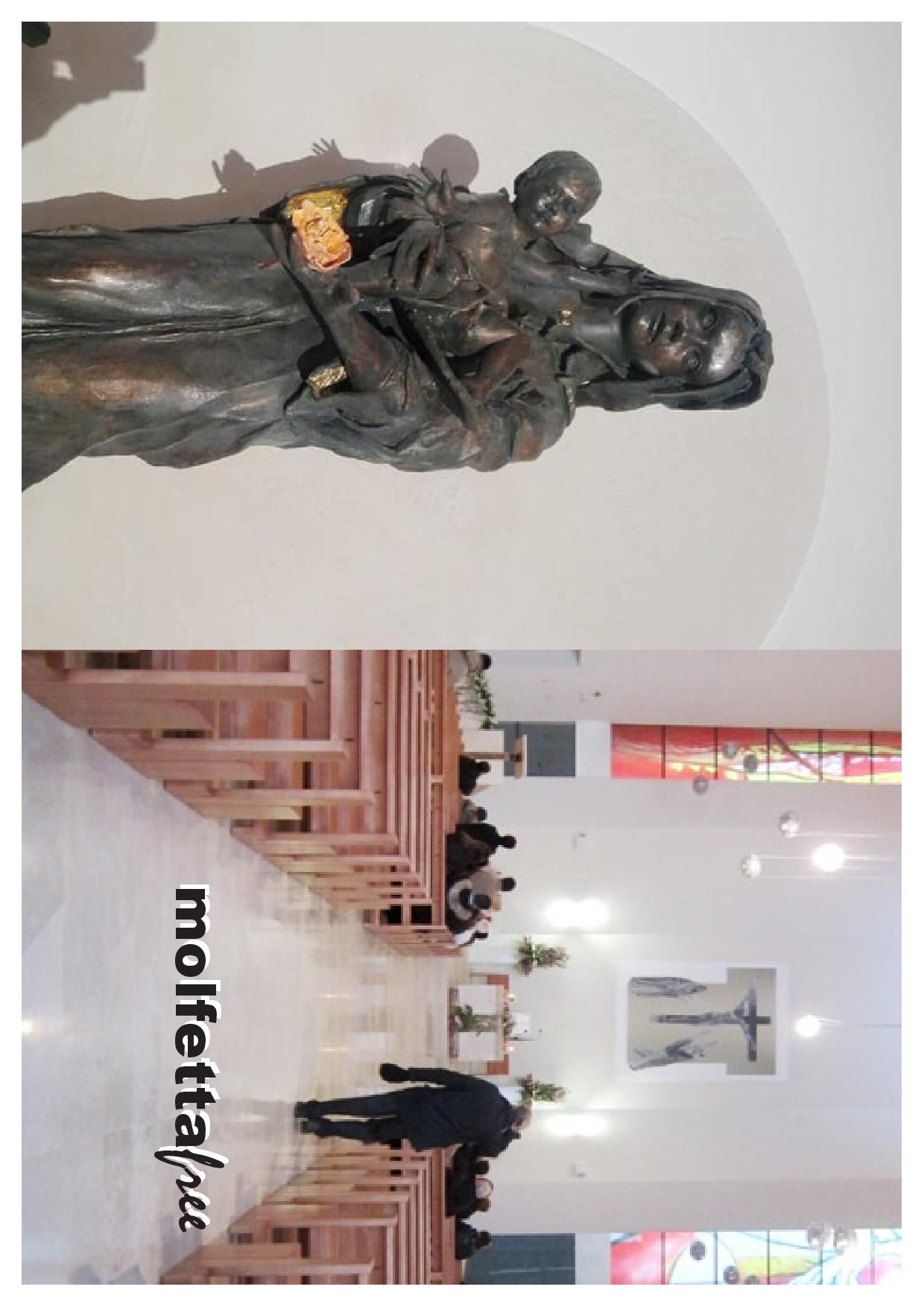 BENEDETTA E INTRONIZZATA LA NUOVA STATUA DELLA MADONNA DELLA ROSA A MOLFETTA