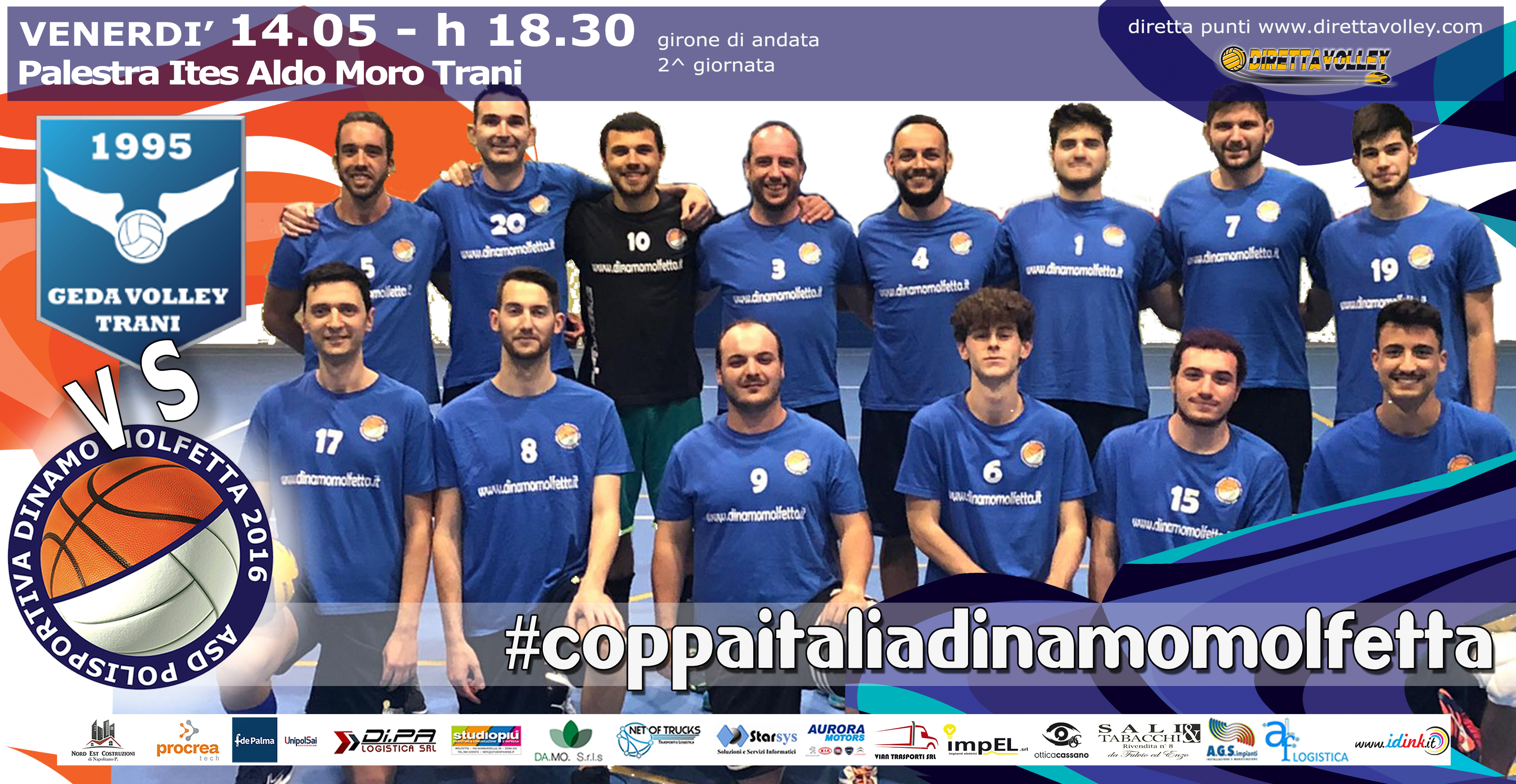 PARTE LA STAGIONE DELLA FORMAZIONE DI PALLAVOLO MASCHILE DELLA POLISPORTIVA DINAMO MOLFETTA