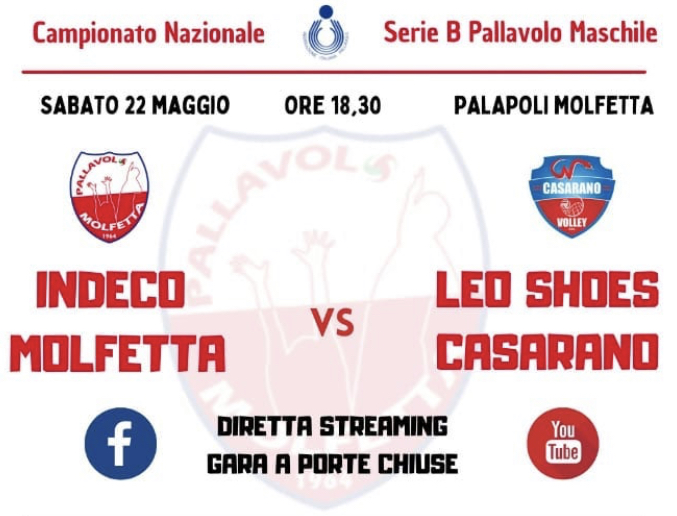 INDECO MOLFETTA - LEO SHOES CASARANO, LA SFIDA CHE VALE UNA STAGIONE