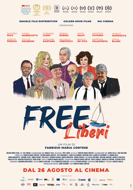 PRIMA ASSOLUTA A BARI, GIOVED 26 AGOSTO, DEL FILM FREE  LIBERI CON UN CAST STELLARE