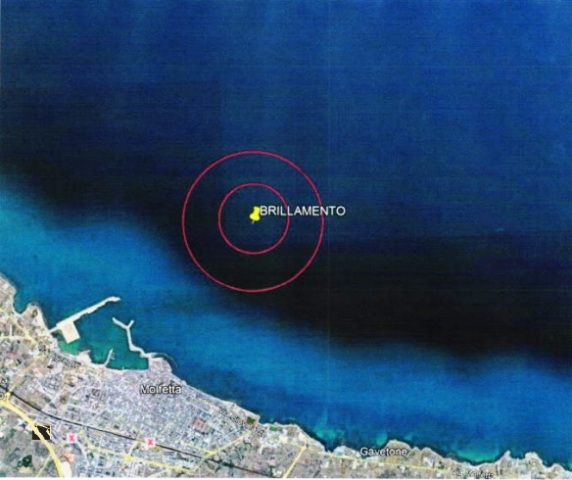 VENERD 12 NOVEMBRE VERRANNO EFFETTUATE OPERAZIONI DI BRILLAMENTO DI ORDIGNI RESIDUATI BELLICI AL LARGO DEL PORTO DI MOLFETTA