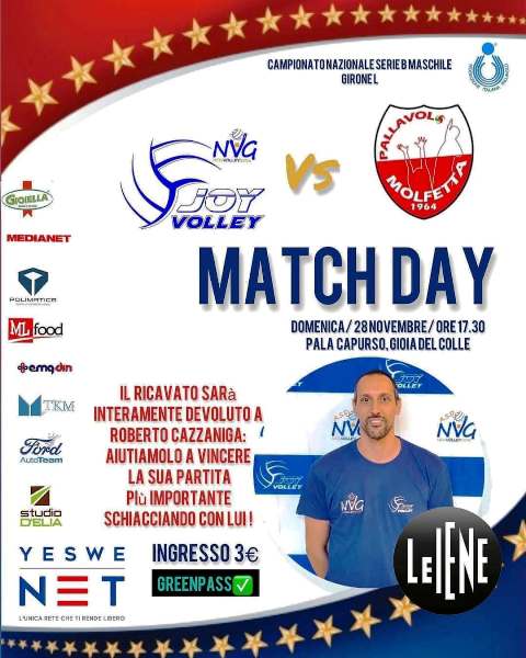ANCORA UNA TRASFERTA PER LINDECO MOLFETTA IMPEGNATA NEL DERBY CONTRO LA N.V.G. JOIVOLLEY