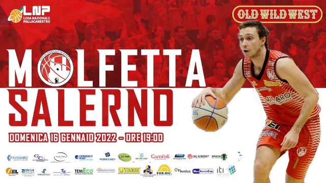 LA PAVIMARO PALLACANESTRO MOLFETTA CHIUDE IL GIRONE DI ANDATA DEL CAMPIONATO DI SERIE B AL PALAPOLI OSPITANDO LA VIRTUS ARECHI SALERNO