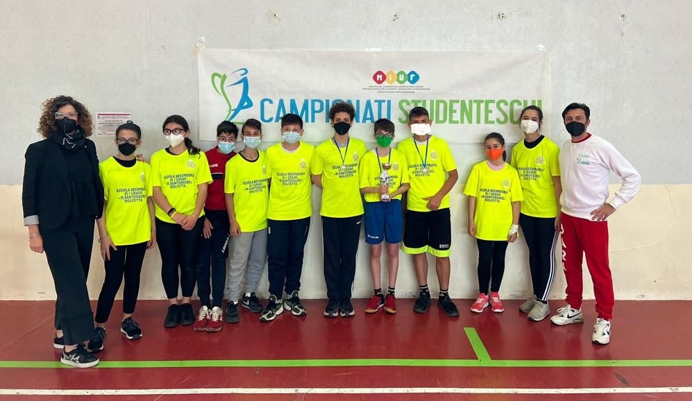 CAMPIONATI STUDENTESCHI: LI.C.S. S.G. BOSCO DI MOLFETTA VINCE LE FINALI PROVINCIALI BARI/BAT DI TENNISTAVOLO 