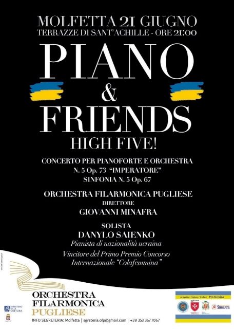 UN CONCERTO DELLORCHESTRA FILARMONICA PUGLIESE PER AIUTARE I PROFUGHI UCRAINI AL CONFINE CON LA MOLDAVIA