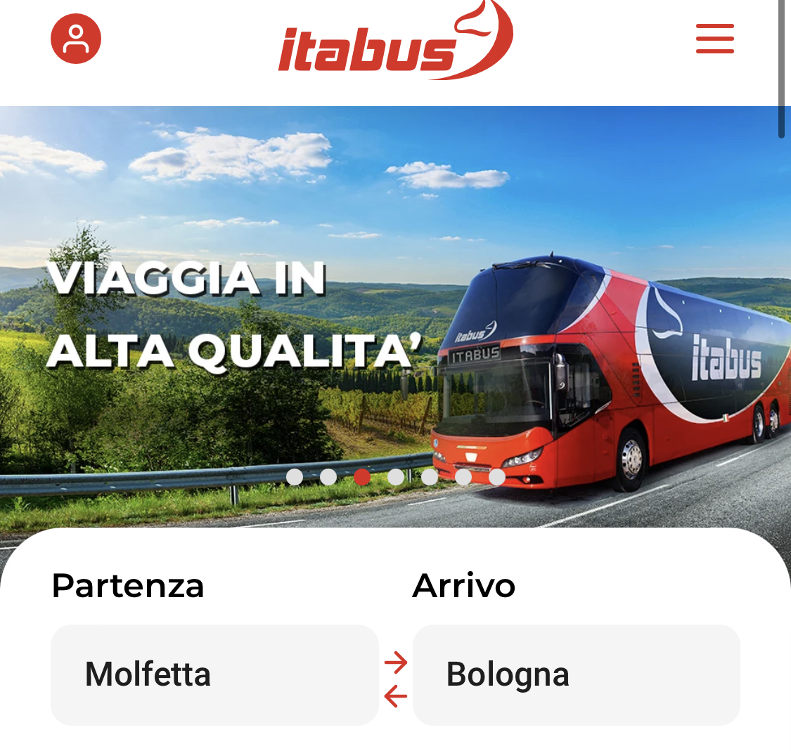 MOLFETTA COLLEGATA CON ITALBUS E DIVERSE LOCALITA' ITALIANE