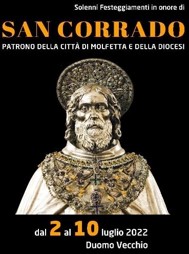 OGGI, SABATO 2 LUGLIO, IL BUSTO DI SAN CORRADO TORNA NEL DUOMO VECCHIO