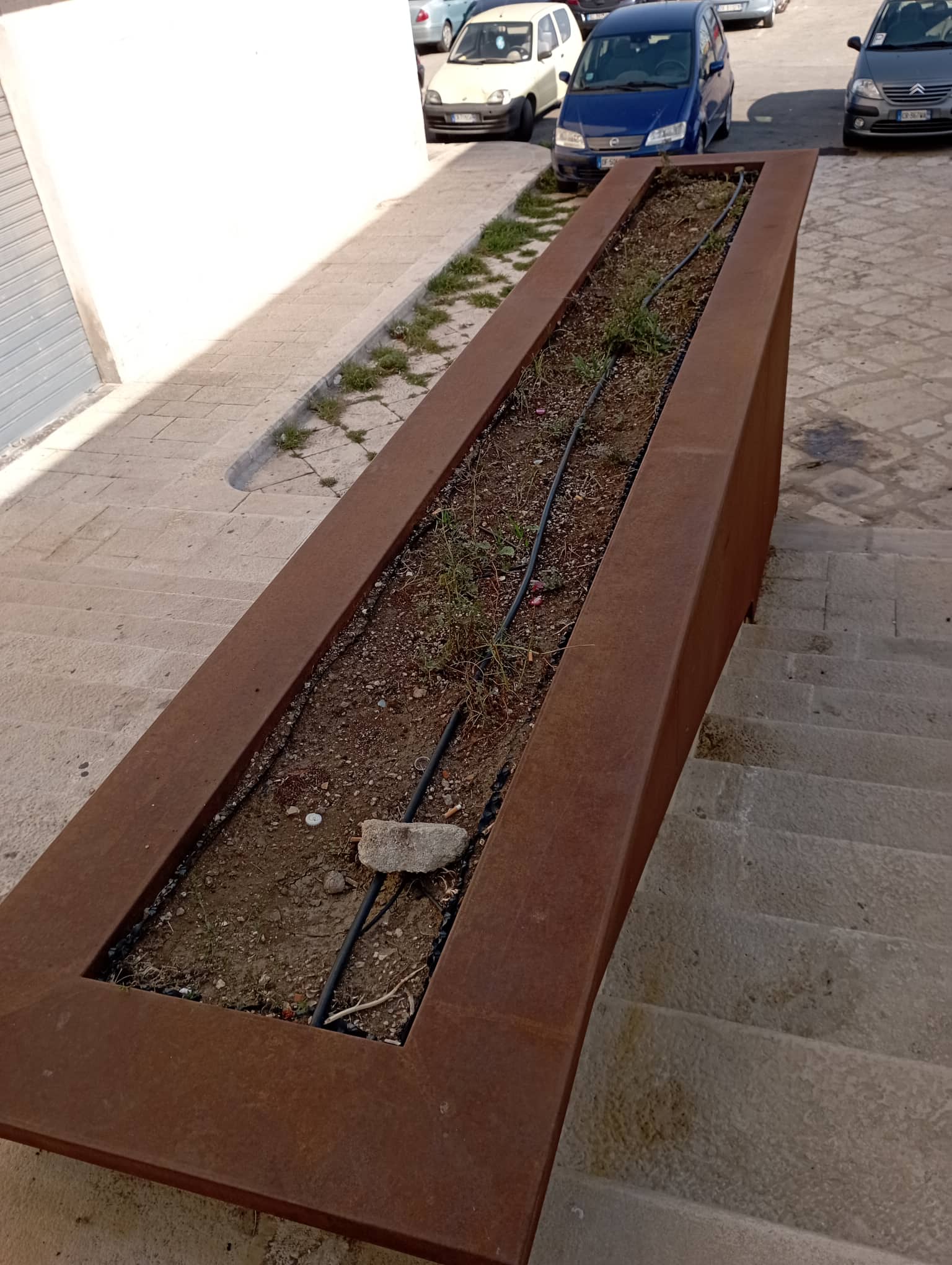 SCALA DELLE MONACELLE VICINO A SAN DOMENICO: IL VERDE NON ESISTE PIU', SOLO ABBANDONO