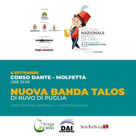 PARTE QUESTA SERA, MARTED 6 SETTEMBRE, LA SECONDA EDIZIONE DEL FESTIVAL NAZIONALE BANDE DA GIRO