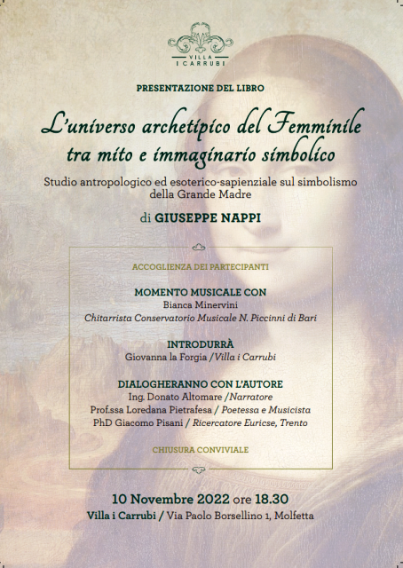 SAR PRESENTATO A MOLFETTA IL LIBRO: LUNIVERSO ARCHETIPICO DEL FEMMINILE TRA MITO E IMMAGINARIO SIMBOLICO
