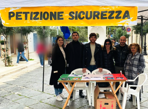 GIOVENT NAZIONALE E FRATELLI DITALIA DI MOLFETTA PROMUOVONO UNA PETIZIONE CON DELLE PROPOSTE CONCRETE PER MIGLIORARE LA SICUREZZA IN CITT