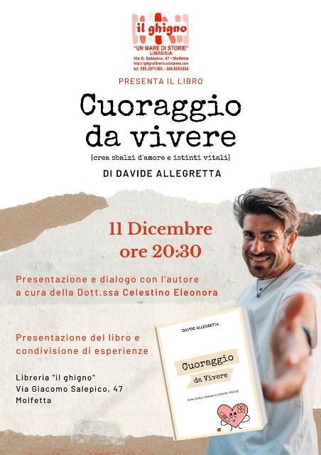 QUESTA SERA, DOMENICA 11 DICEMBRE, PRESENTAZIONE DEL LIBRO 