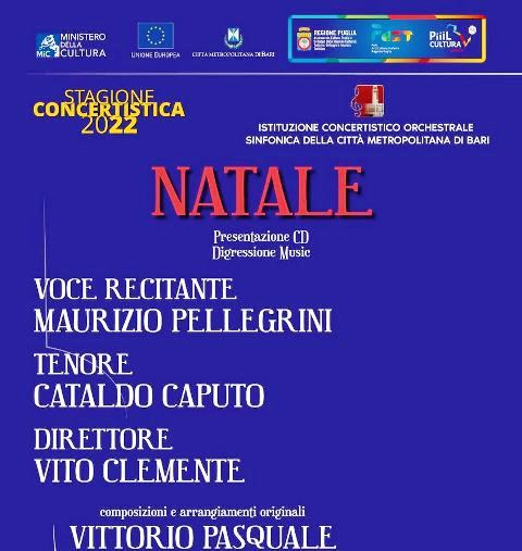 C ANCHE UNA DATA A MOLFETTA NEL CARTELLONE NATALIZIO DELLORCHESTRA SINFONICA DELLA CITT METROPOLITANA