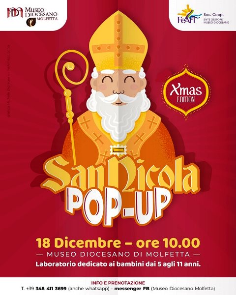 AL MUSEO DIOCESANO UN LABORATORIO PER BAMBINI DEDICATO A SAN NICOLA