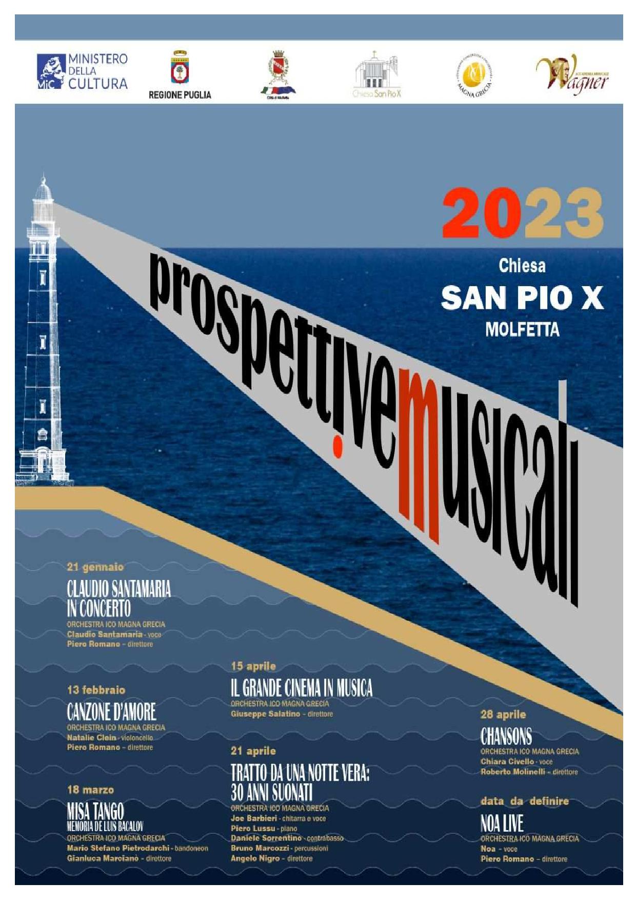 SABATO 21 GENNAIO A MOLFETTA L'ORCHESTRA DELLA MAGNA GRECIA CON CLAUDIO SANTAMARIA
