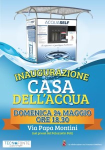 MOLFETTA SI INAUGURA, DOMENICA 24 MAGGIO PROSSIMO, LA PRIMA CASA DELLACQUA