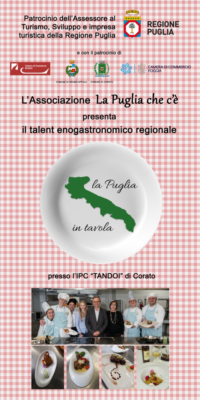 LASSOCIAZIONE MOLFETTESE DI PROMOZIONE SOCIALE LA PUGLIA CHE CȔ PRESENTA IL TALENT LA PUGLIA IN TAVOLA
