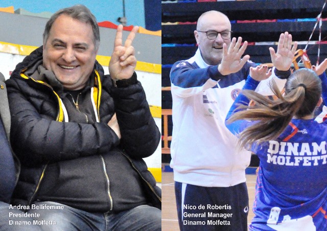  TEMPO DI BILANCI IN CASA POLISPORTIVA DINAMO MOLFETTA, PER LA FORMAZIONE FEMMINILE DI SERIE C E PER LA FORMAZIONE MASCHILE PROMOSSA IN SERIE D