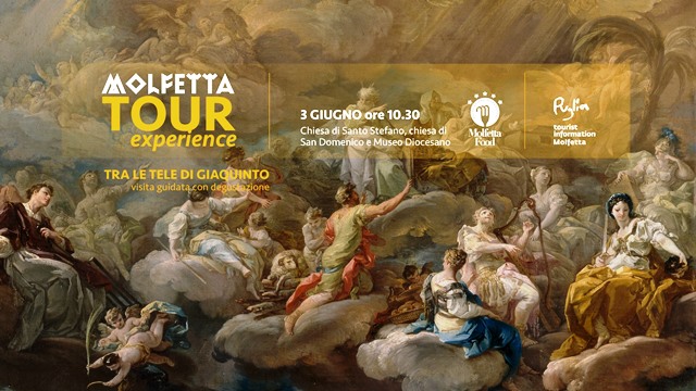 UN TOUR PER AMMIRARE LE TELE DI CORRADO GIAQUINTO, SABATO 3 GIUGNO A MOLFETTA