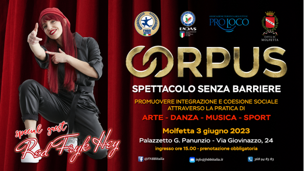 SABATO 3 GIUGNO A MOLFETTA SI TERR LA TERZA EDIZIONE DI CORPUS
