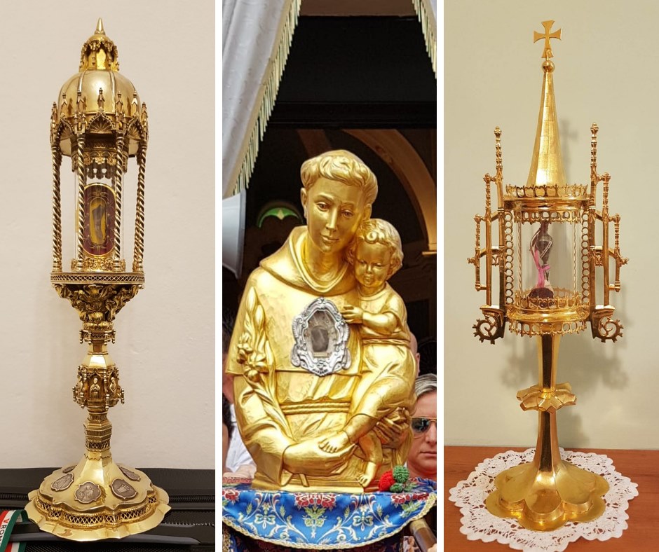 DAL 12 AL 17 LUGLIO A MOLFETTA LE RELIQUIE DI S. ANTONIO DA PADOVA